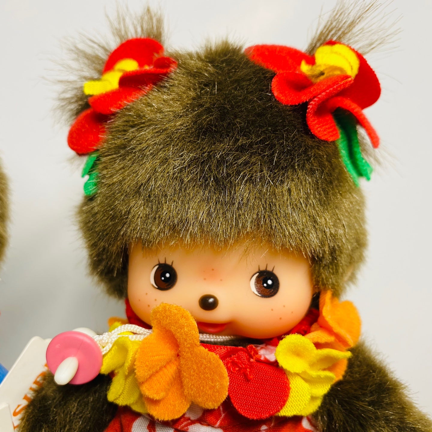Monchhichi S size Bebichhichi Hawaiian Surf pair set plush doll Super Rare