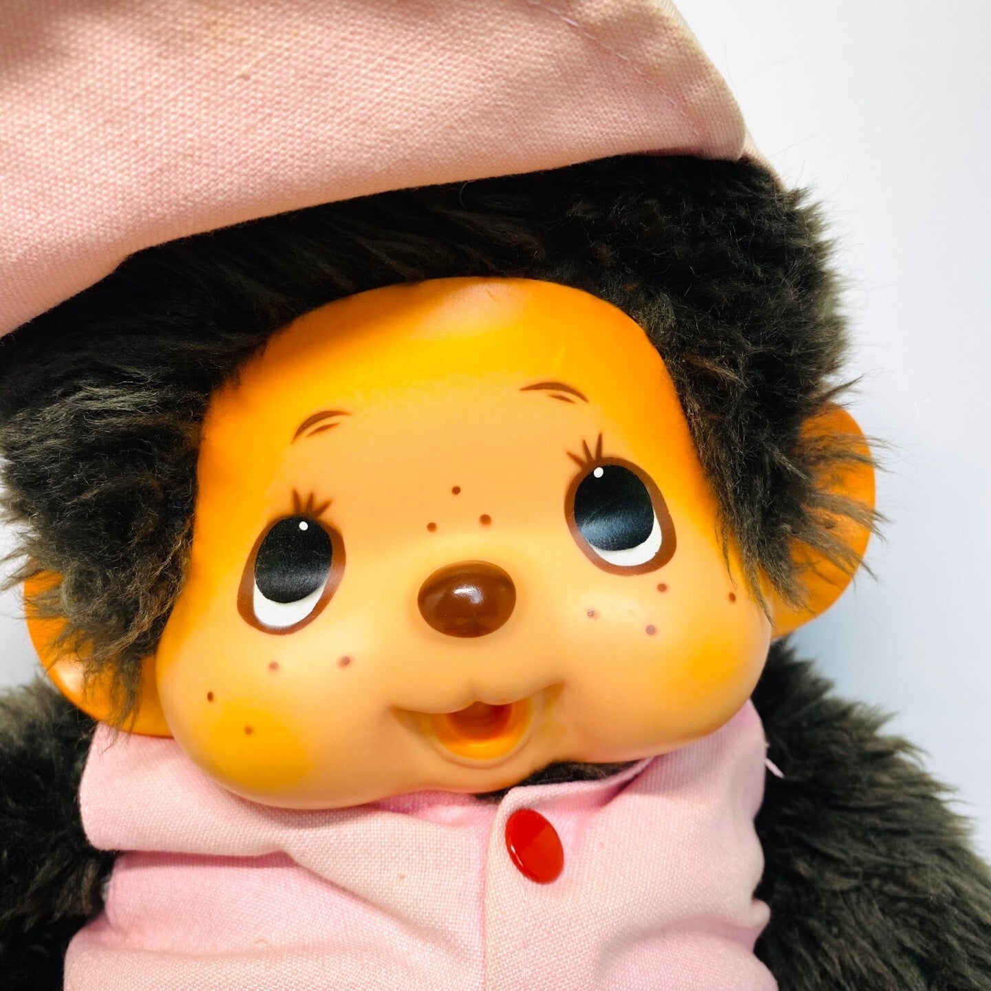 monchhichi Vintage L size plush monkey doll thumb sucker Super Rare #2