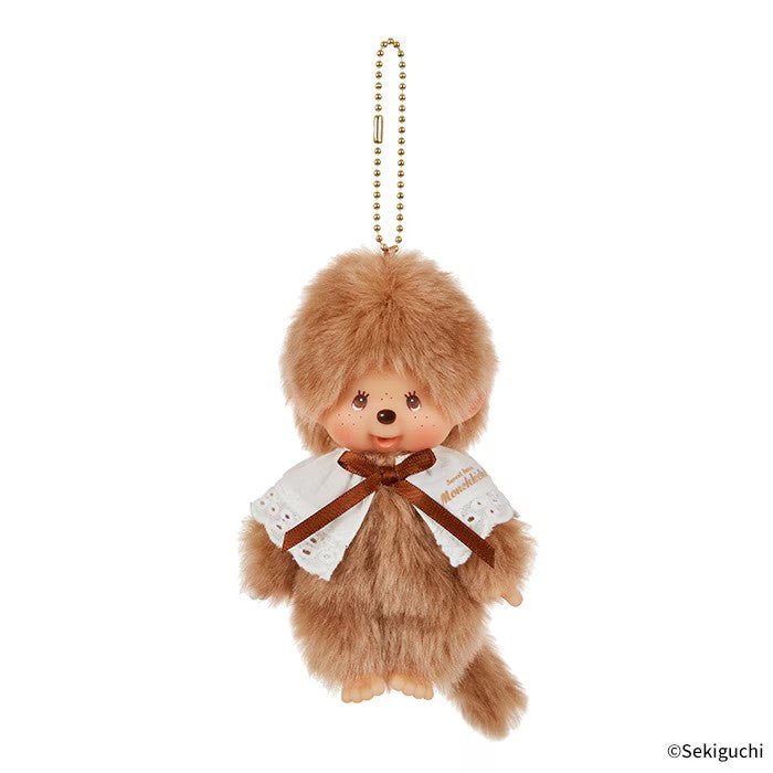 Monchhichi Keychain Sweet Brown SS size plush monkey doll thumb sucker