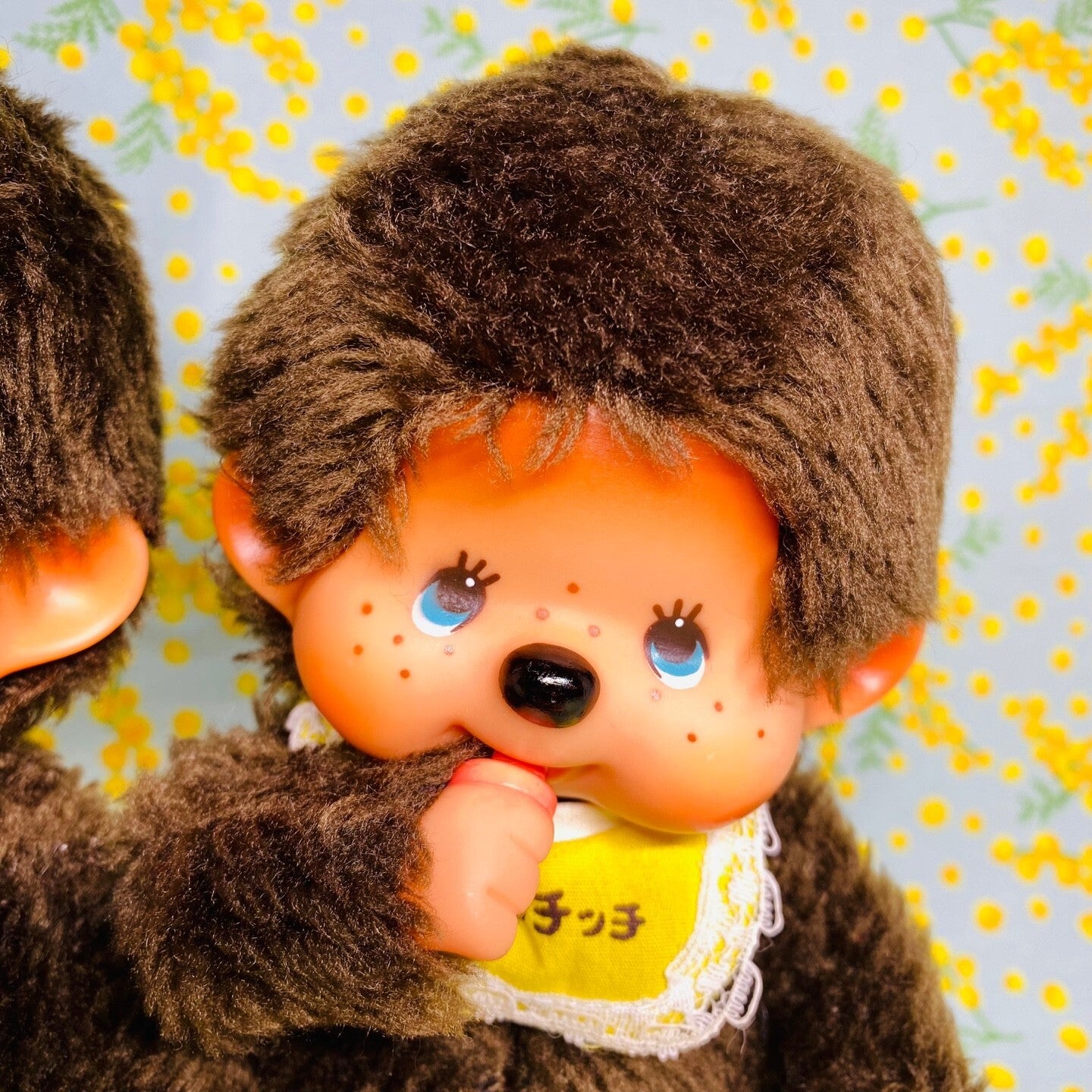 Monchhichi Vintage 2nd Gen S size boy & girl pair plush doll thumb sucker #5