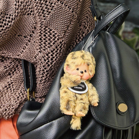 Monchhichi SS size Keychain Leopard Print Kawaii Sekiguchi from Japan