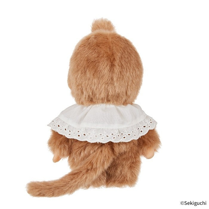 Monchhichi S size Sweet brown girl plush monkey doll thumb sucker