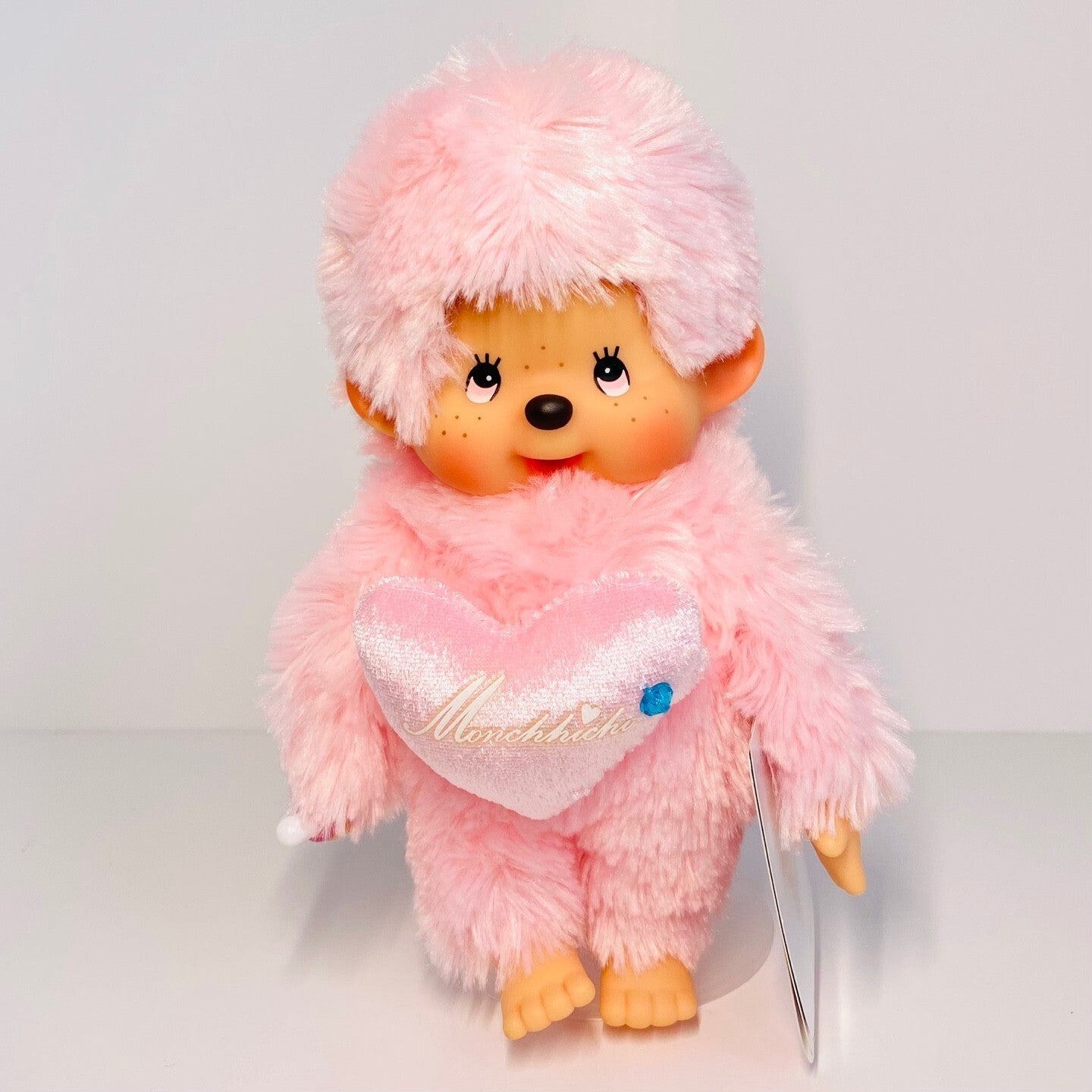 Monchhichi S size Love Edition Pink eyes Plush Monkey doll Thumb sucker Rare