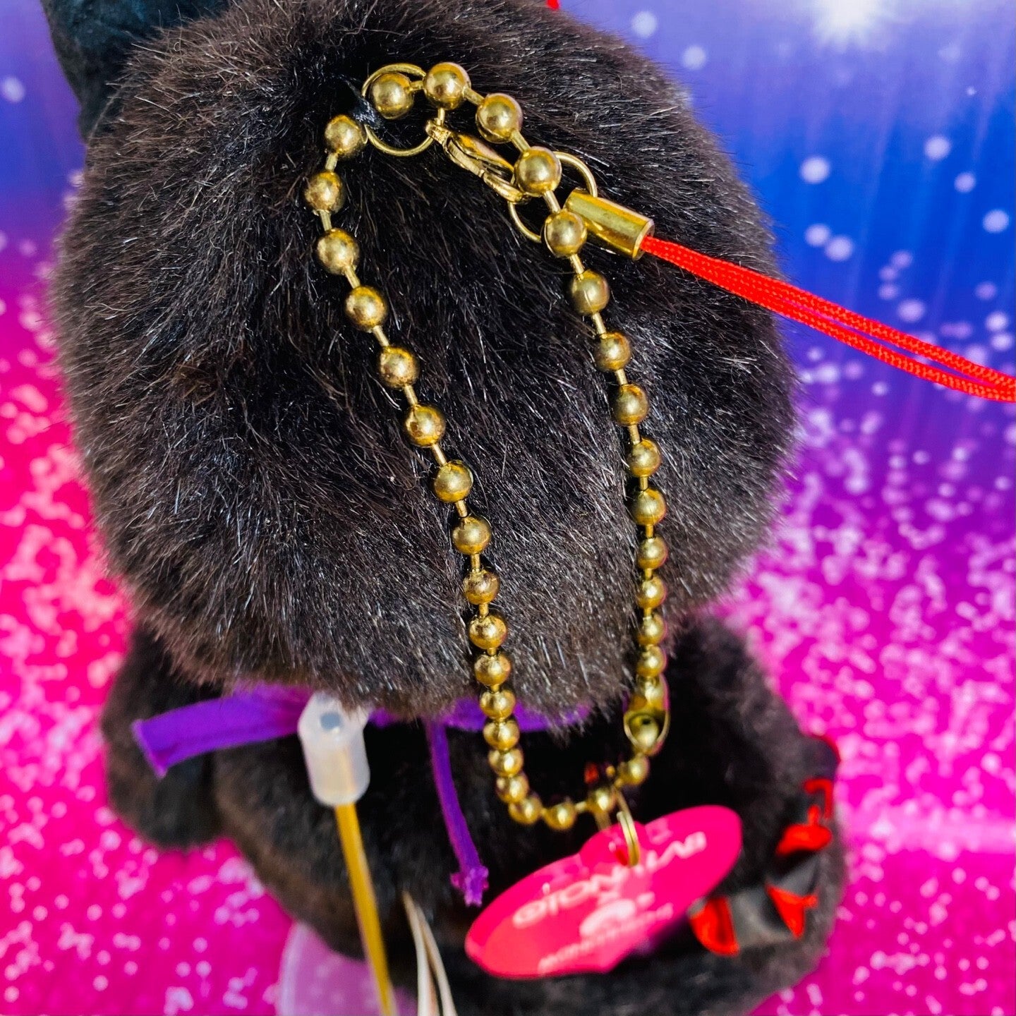 Monchhichi S size Otonalab X Monchhichi collaboration Keychain black Super Rare