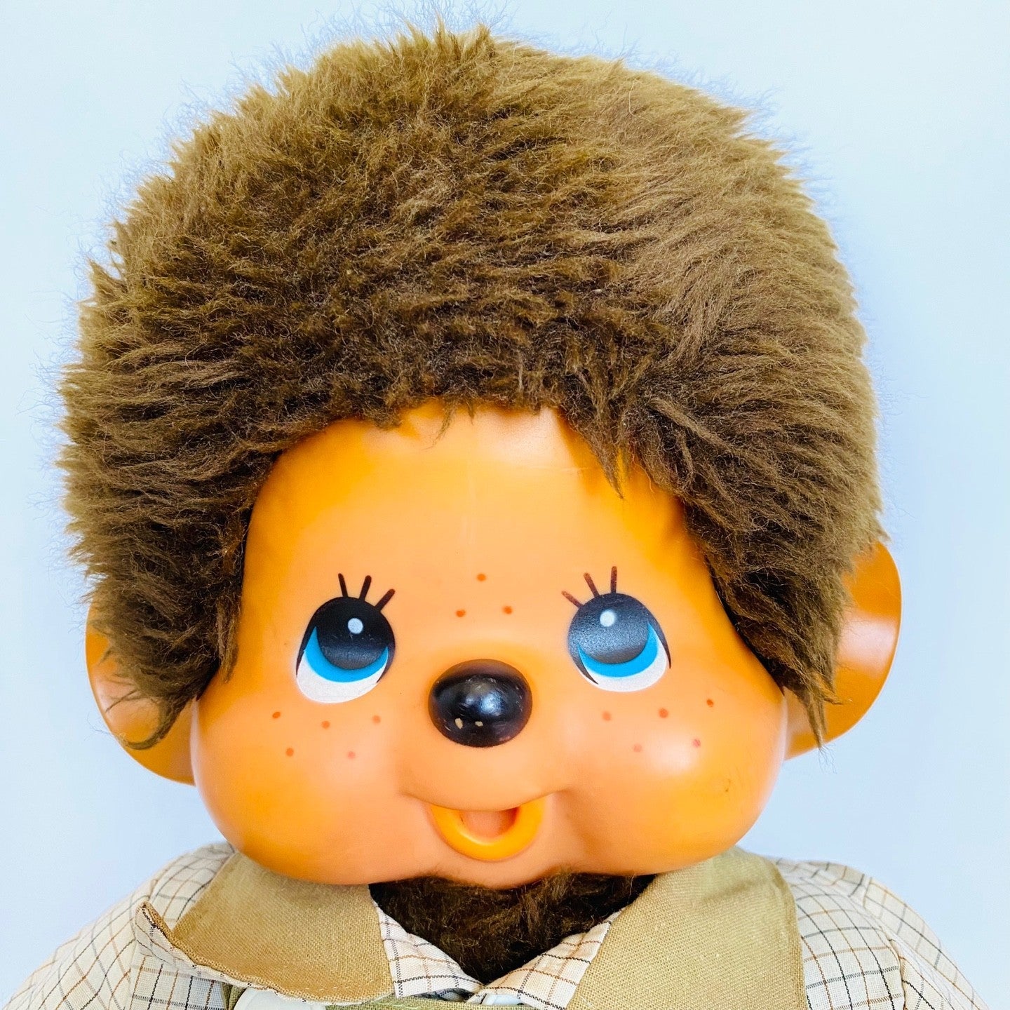 Monchhichi vintage L size 1980s Sekiguchi plush monkey doll thumb sucker JPN #9