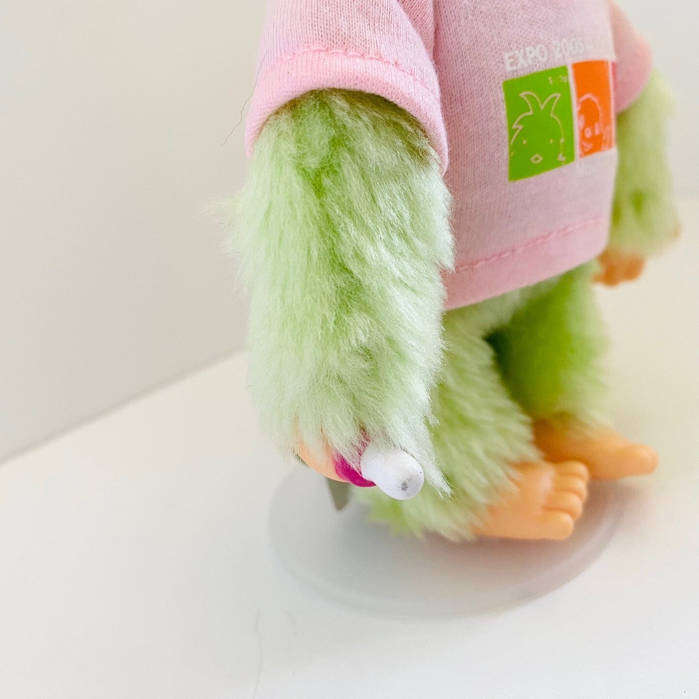 Monchhichi S size Aichi Expo 2005 limited edition thumb sucker plush doll Rare USED