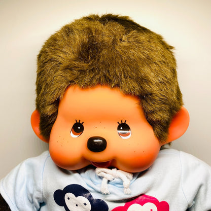 Monchhichi XL size plush monkey doll thumb sucker 51cm height Sekiguchi rare USED