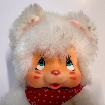Monchhichi Vintage S size Washino Nyamy cat plush doll Super Rare from Jap # 45