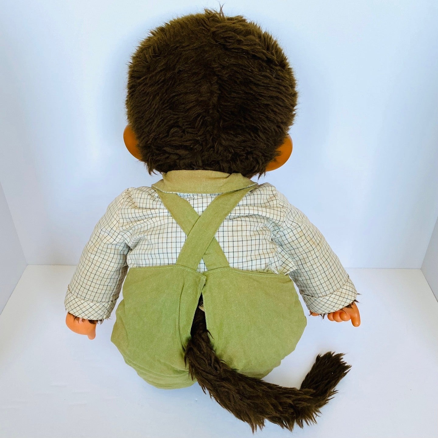 Monchhichi vintage L size 1980s Sekiguchi plush monkey doll thumb sucker JPN #9