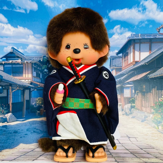 Monchhichi S size Samurai limited edition Kawaii monkey doll rare
