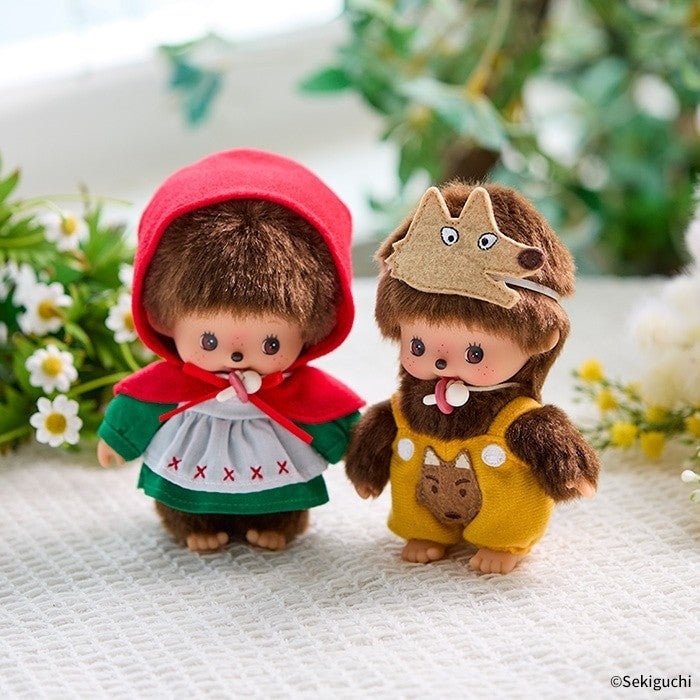 Monchhichi Bebichhichi S size Okami Wolf & Little Red Riding Hood pair set