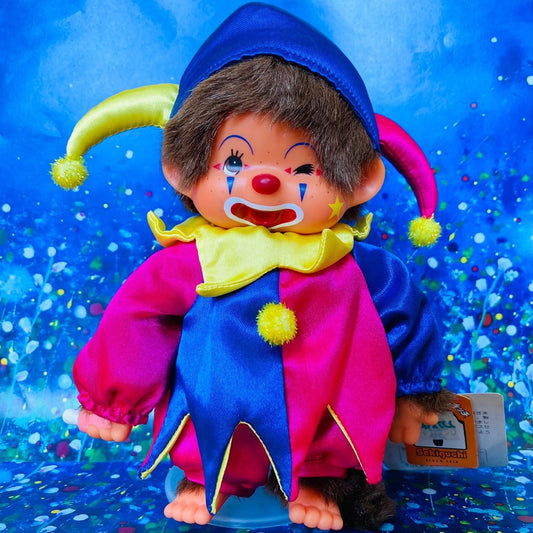 Monchhichi Pierrot limited collectible Plush monkey doll S size Super rare