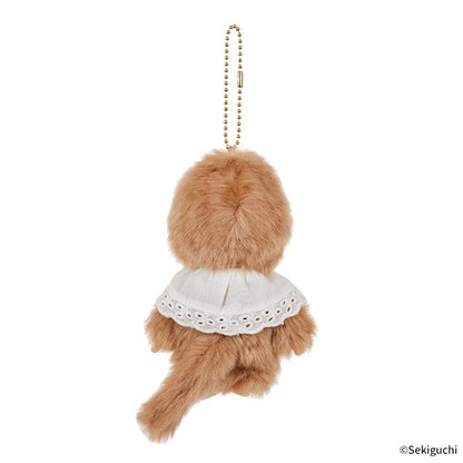 Monchhichi Keychain Sweet Brown SS size plush monkey doll thumb sucker