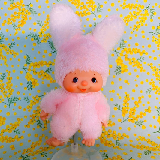 Monchhichi Vintage My chhichi Friend Usagi Rabbit Chimutan plush doll Super Rare