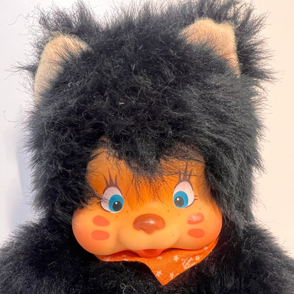 Monchhichi Vintage S size Washino Nyamy cat plush doll Super Rare from Jap # 47
