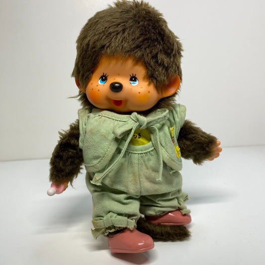 Monchhichi S size Vintage 2nd Gen blue eys plush from Sekiguchi Japan rare #12