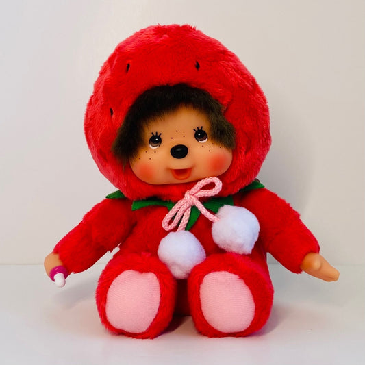 Monchhichi S size Fukuoka Limited edition Strawberry with tag Rare