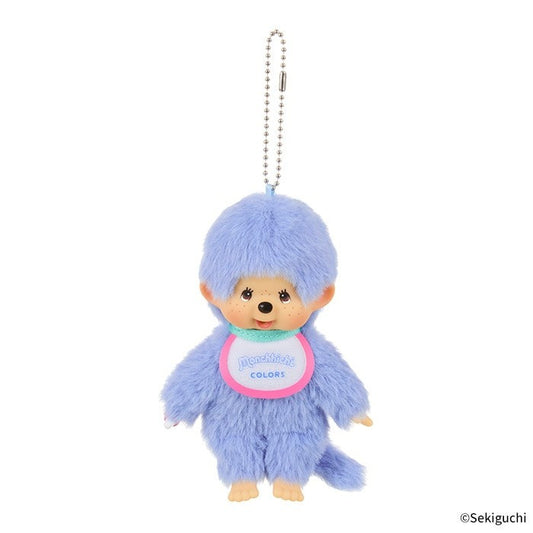Monchhichi Keychain Blue SS size plush monkey doll thumb sucker Special offer