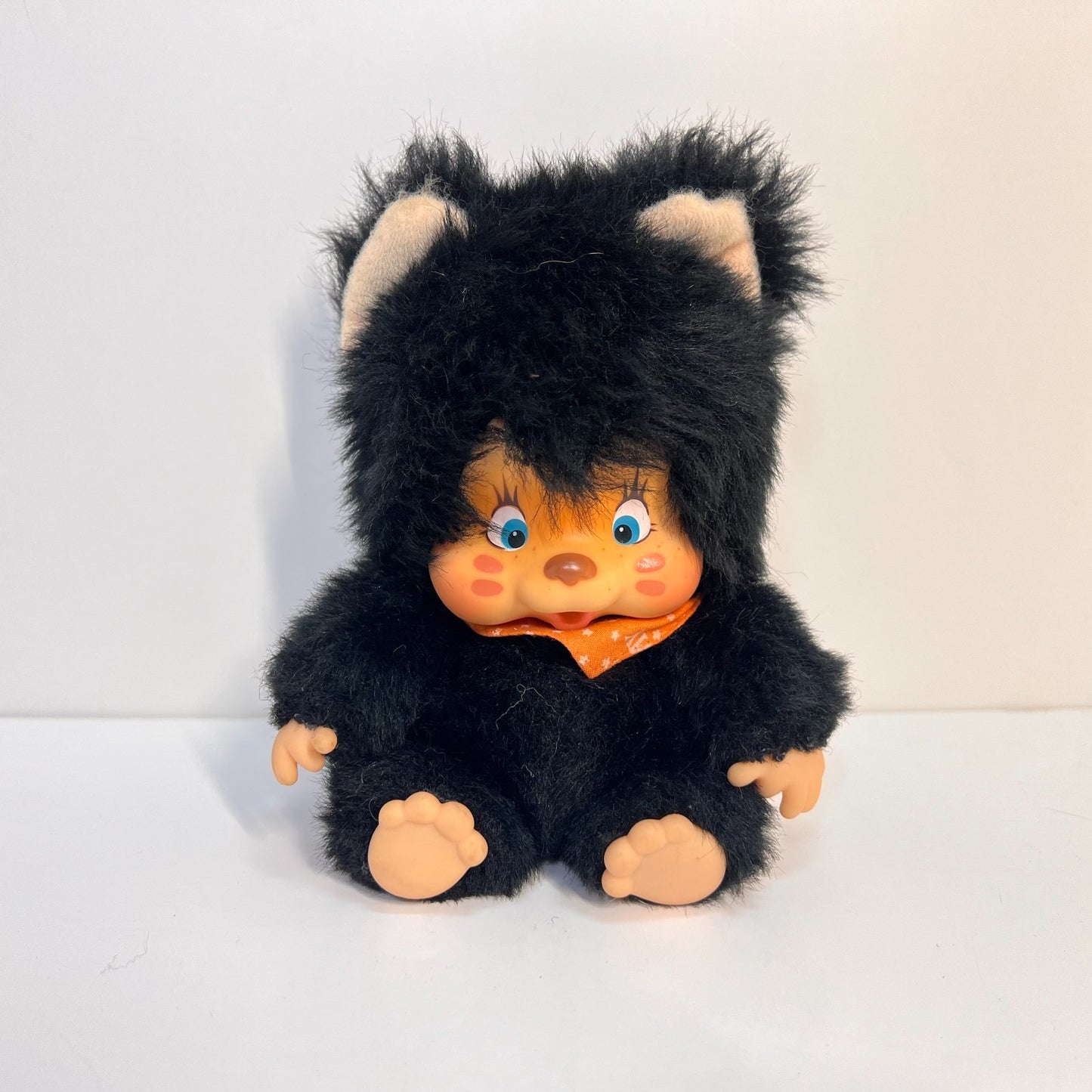 Monchhichi Vintage S size Washino Nyamy cat plush doll Super Rare from Jap # 47