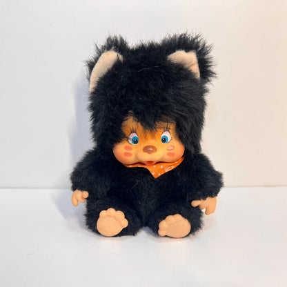 Monchhichi Vintage S size Washino Nyamy cat plush doll Super Rare from Jap # 47
