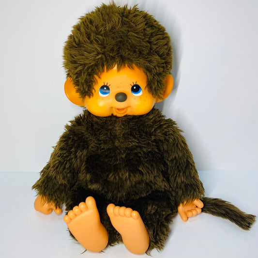 Monchhichi Vintage 1st Gen L size monkey doll blue eyes Thumb sucker Rare#5