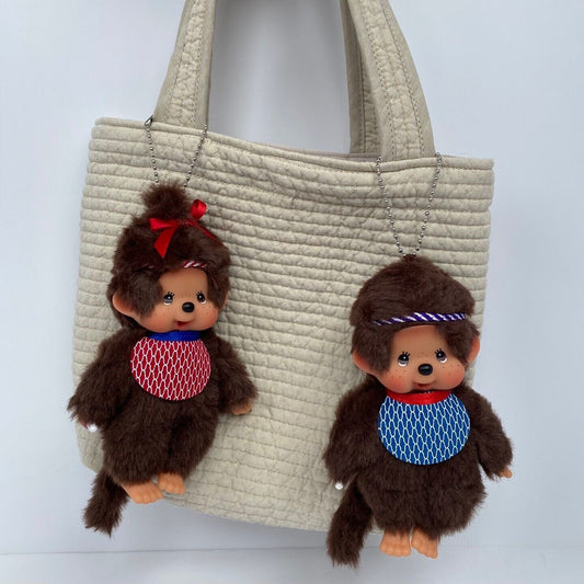 Monchhichi Keychain Asakusa Limited Edition pair SS size plush monkey doll