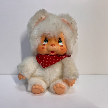 Monchhichi Vintage S size Washino Nyamy cat plush doll Super Rare from Jap # 45