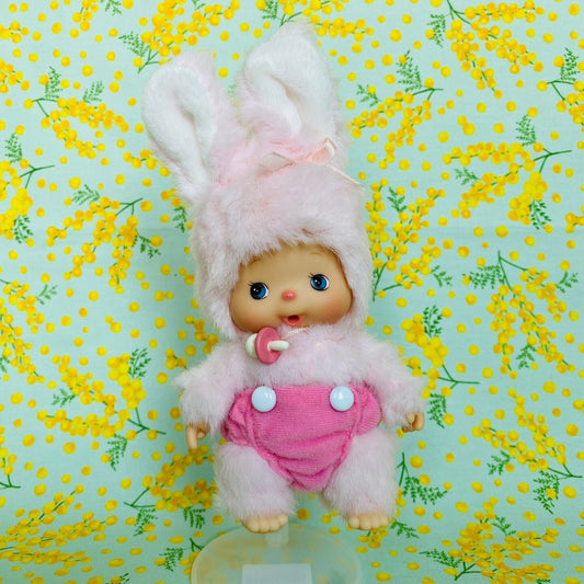 Monchhichi S size Bebichhichi Friend Usagi Rabbit Super Rare plush monkey doll