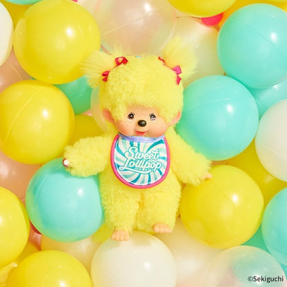 Monchhichi SS size Sweet Lollipop Ver Monchhichi Twin-Tail Girl Keychain Plush