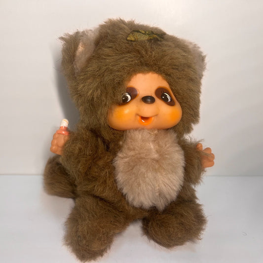 Monchhichi Vintage S size Tanu Tanu Racoon 1st Gen plush sekiguchi Japan #28