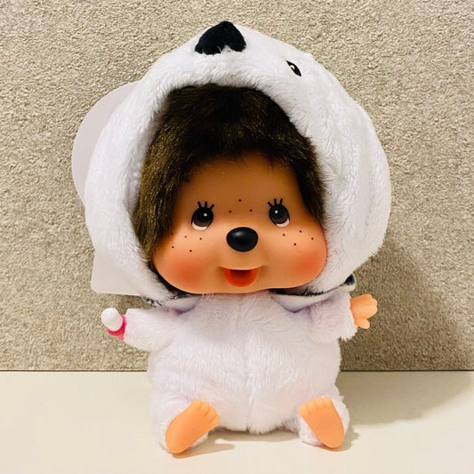 Monchhichi Keychain Hokkaido Exclusive Limited edition Shimaenaga with tag Rare S Size