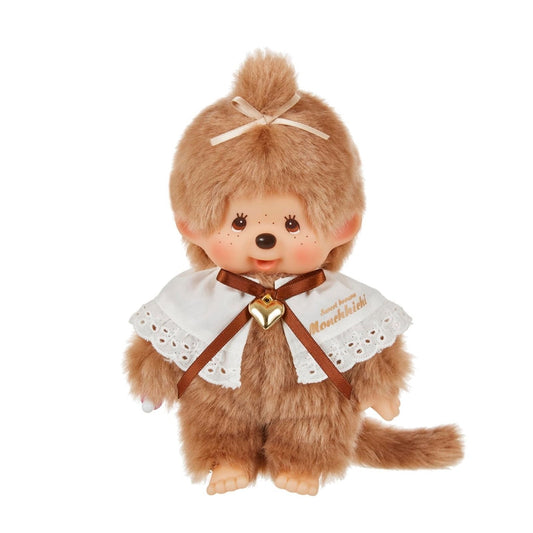Monchhichi S size Sweet brown girl plush monkey doll thumb sucker