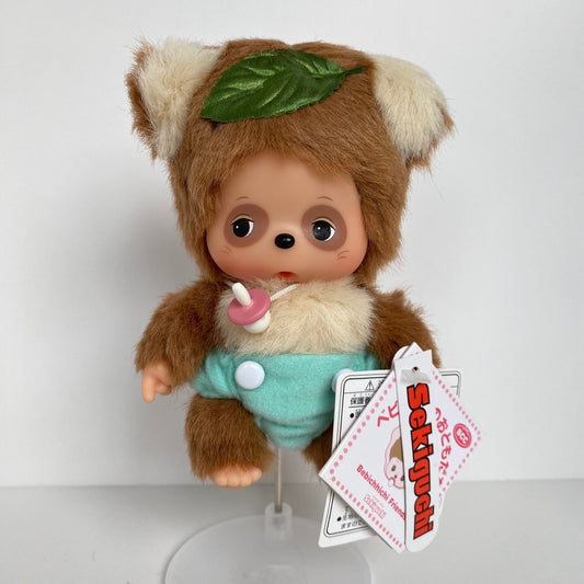 Monchhichi S size Bebichhichi Friend Raccoon Ponko plush doll Super Rare
