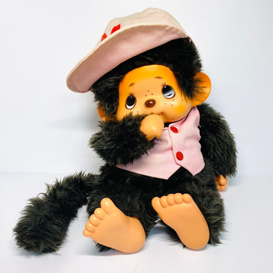 monchhichi Vintage L size plush monkey doll thumb sucker Super Rare #2